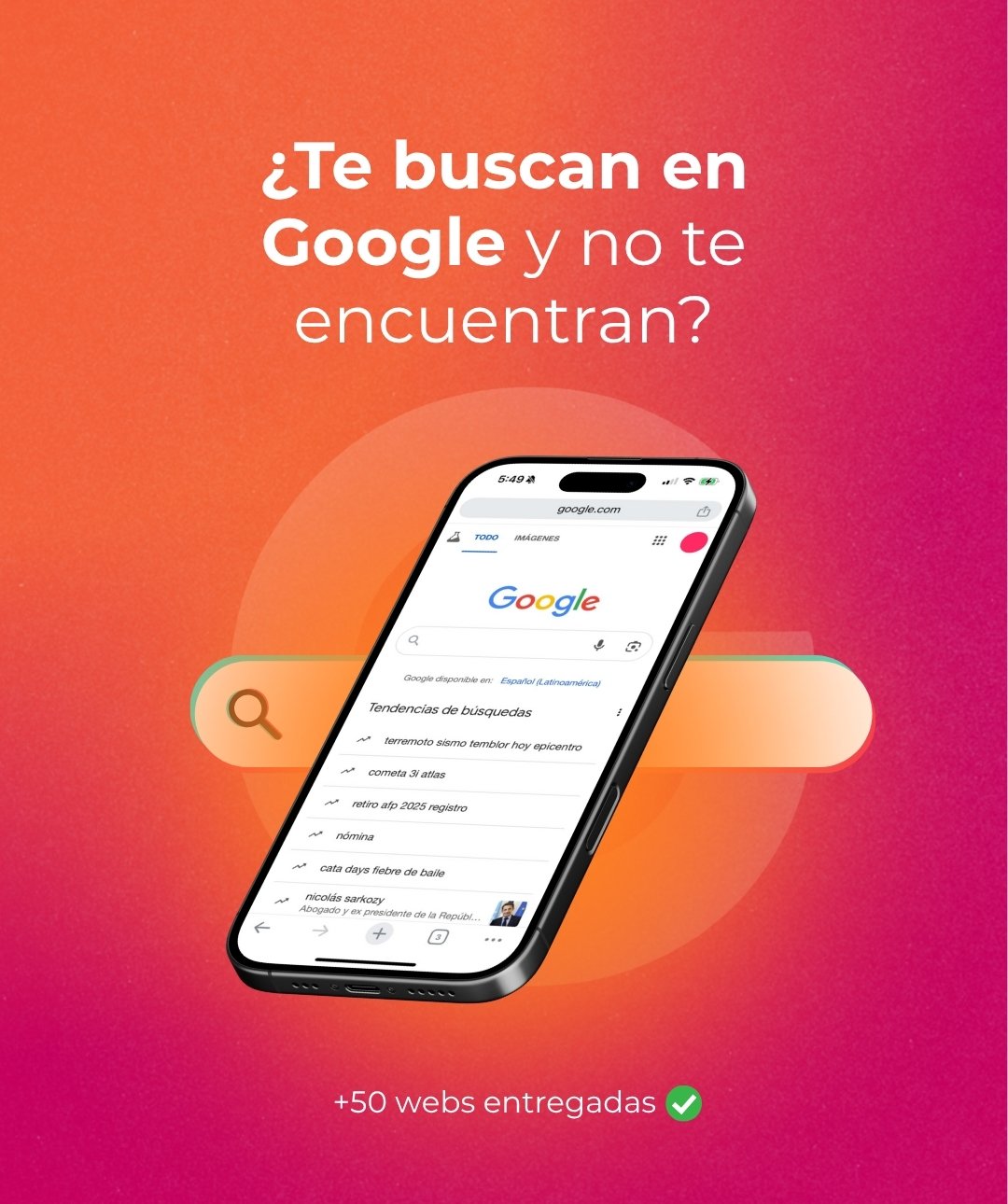 Presencia en google mobile