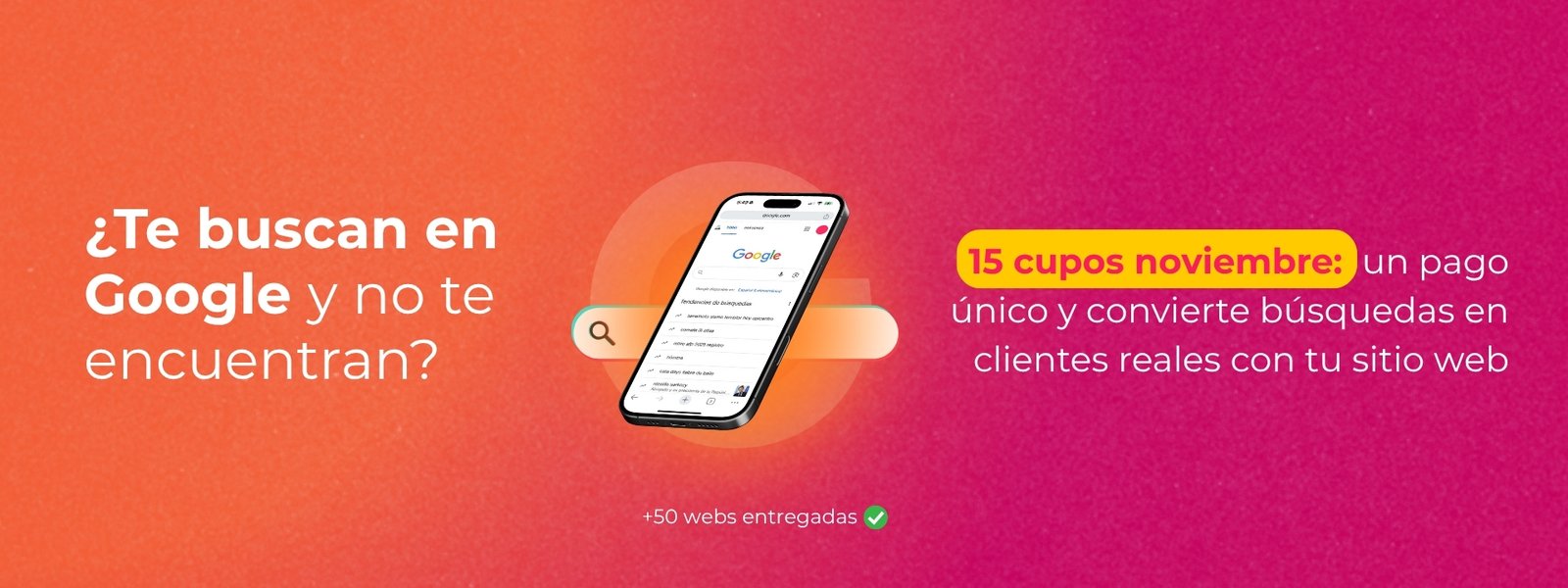 Sitios web con presencia en google