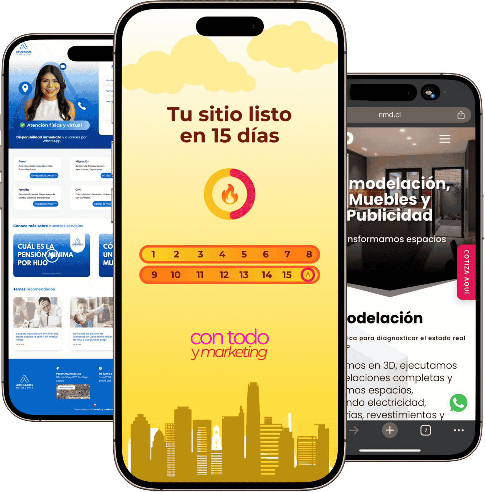 Sitios web en 15 días campaña 2026 Con todo y marketing